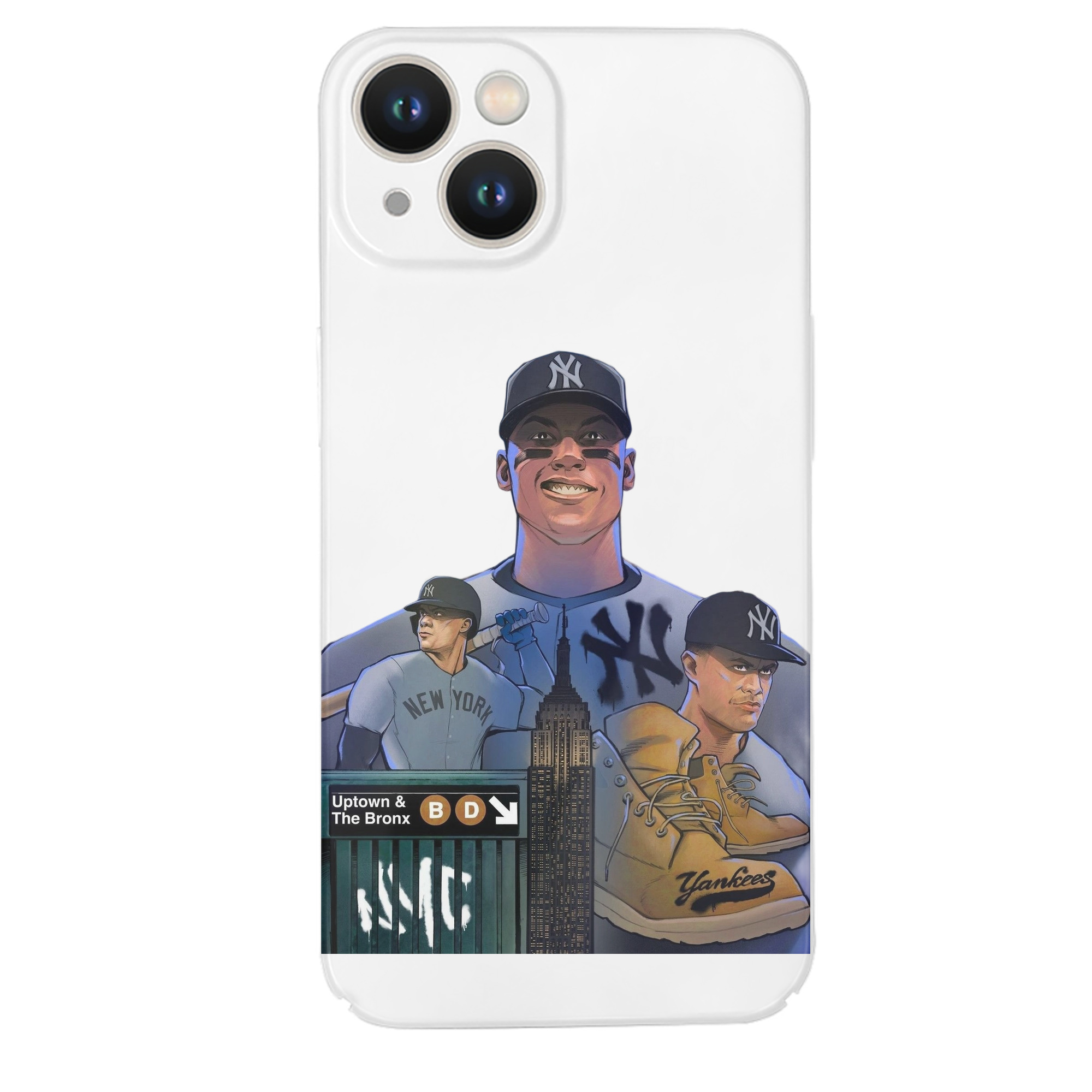 New York Yankees 273 IPhone 14 Series Full-Cover Hard Case – Shockproof With Raised Camera Protection – Precise Cutouts, Wireless Charging Compatible – Durable, Anti-Yellowing, Easy To Clean